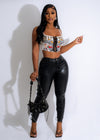 Motorcycle Crop Top White