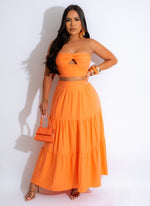 My Love In The Summer Skirt Set Orange