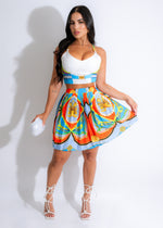 Treasure Of Light Skirt Set White
