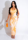 Casual Moment Sweater Maxi Dress Orange