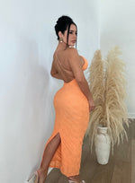 Found Love Midi Starfish Dress Orange