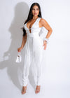 Exclusive Bandage Fringe Pant Set White