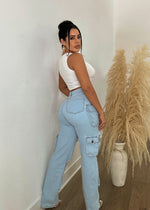 So Electric Distressed Cargo Jeans