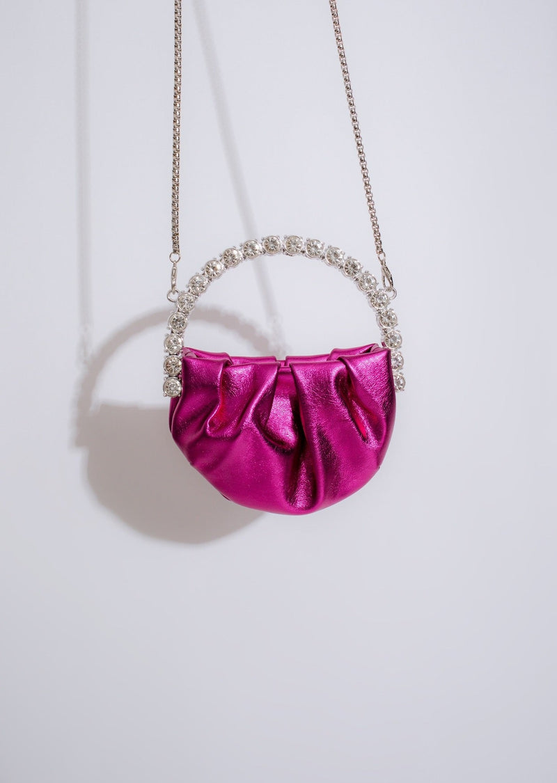 So High Class Rhinestones Handbag Pink
