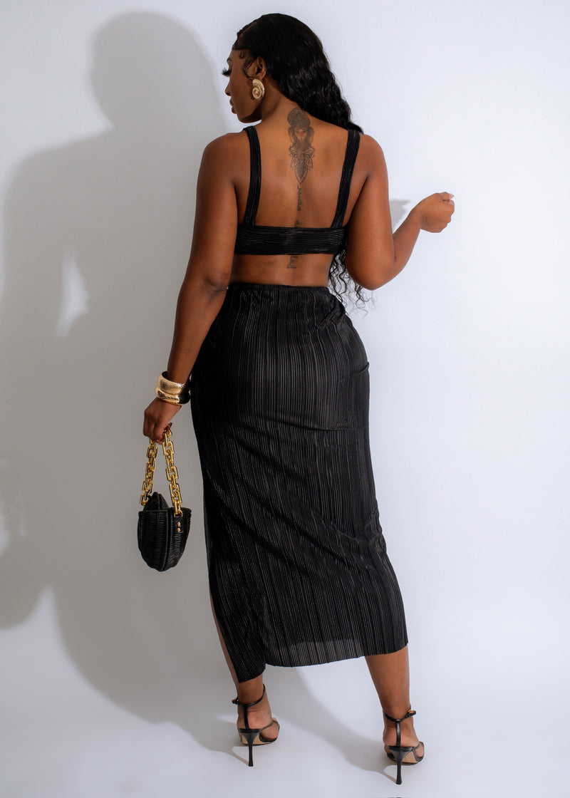 It's My Favorite Skirt Set Black