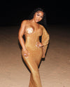 Beach Goddess Glitter Maxi Dress