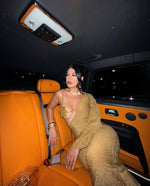 Beach Goddess Glitter Maxi Dress