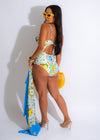 Summer Magazine Swimsuit Set Blue