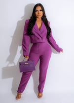 Bossy Mood Blazer Purple