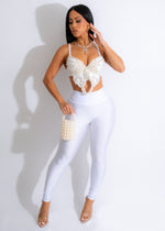Look At Her Pearls Bustier White