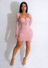 Your Distraction Diamonds Mini Dress Pink
