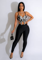 Look At Her Pearls Bustier Black