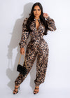 Wild Life Silk Cargo Jogger Set
