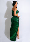 Persephone Metallic Skirt Set Green