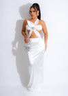 Dolce Vita Silk Rhinestone Maxi Dress