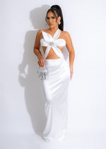 Dolce Vita Silk Rhinestone Maxi Dress