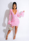 Perfect Mesh Sequin Ruched Mini Dress