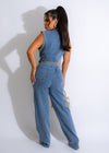 Cowgirl Rhinestones Denim Jumpsuit
