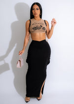 Load & Fast Ruched Skirt Set Nude