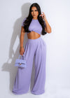 Living The Best Life Legging Set Purple