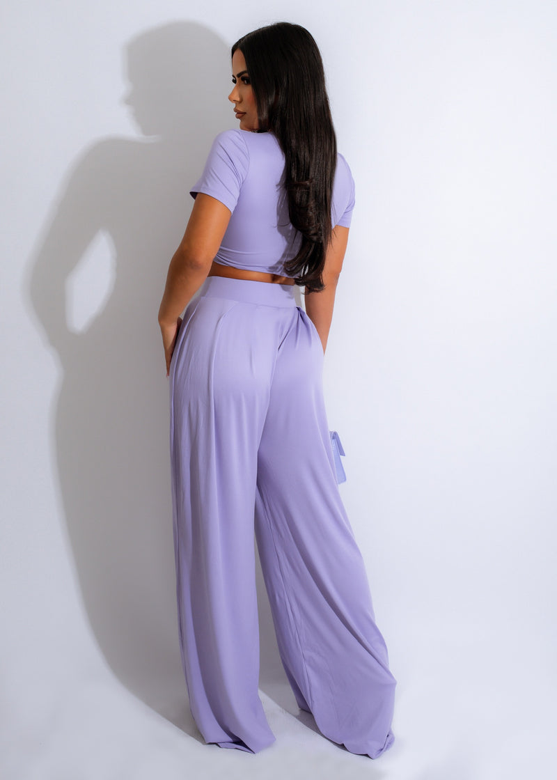 Living The Best Life Legging Set Purple
