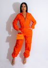 Tough Lover Cargo Jumpsuit Orange