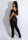 Rule The World Silk Pant Set Black - luxurious, elegant, and comfortable