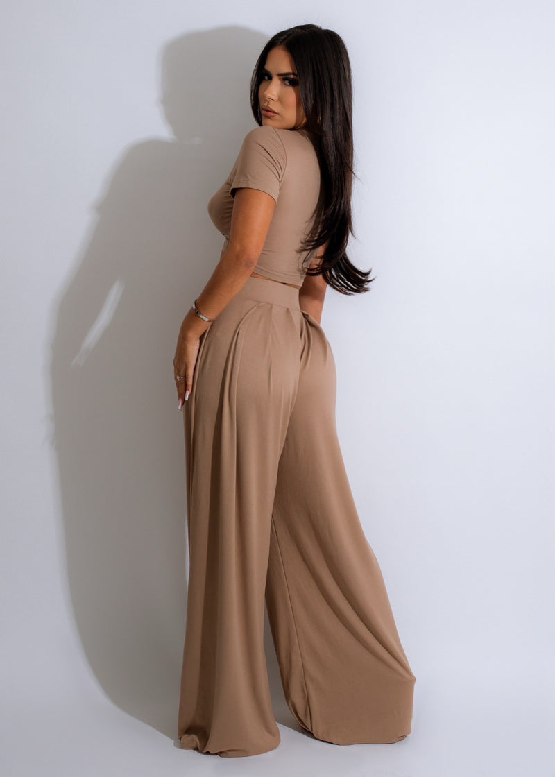 Living The Best Life Legging Set Nude