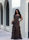 Abstract Aura Maxi Dress Brown