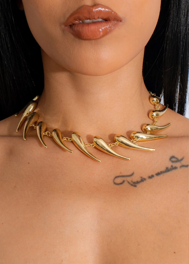Hard To Please Necklace Gold