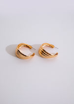 Exaggerated Statement Earring Gold