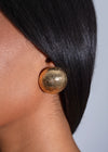 Radiance Dome Earrings Gold