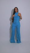Azure Drift Pant Set Blue
