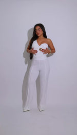 Sculpted Ease Pant Set White