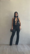 Wrap Muse Ruched Pant Set Black