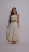Cabo Breeze Skirt Set White