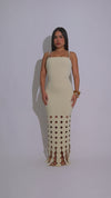 Chained Desire Maxi Dress Nude