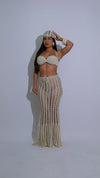 Sandshell Crochet Skirt Set Nude