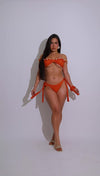 Golden Daze Shells Bikini Set Orange