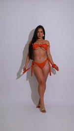 Golden Daze Shells Bikini Set Orange