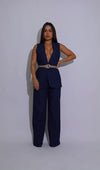Boardroom Cool Pant Set Denim