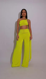Electric Desire Ruched Jumpsuit Green