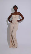 Eclipse Energy Ruched Jumpsuit Nude