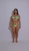 Starlit Mirage Sequin Bikini Green