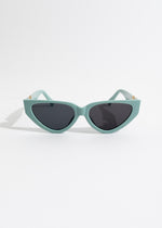 Only Me Oval Sunglasses Green