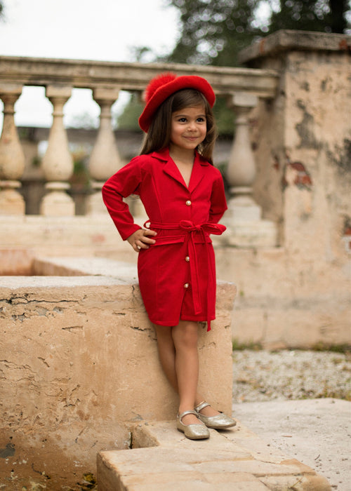 Stylish Bossy Diva Kids Blazer in navy blue, perfect for formal occasions and events