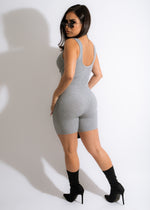 Watch Me Romper Grey