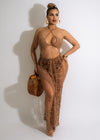 Happier Than Ever Crochet Cover Up Brown