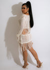 Too Good Crochet Cover Up White