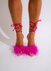 Strut your stuff in these feminine pink Met Your Match heels